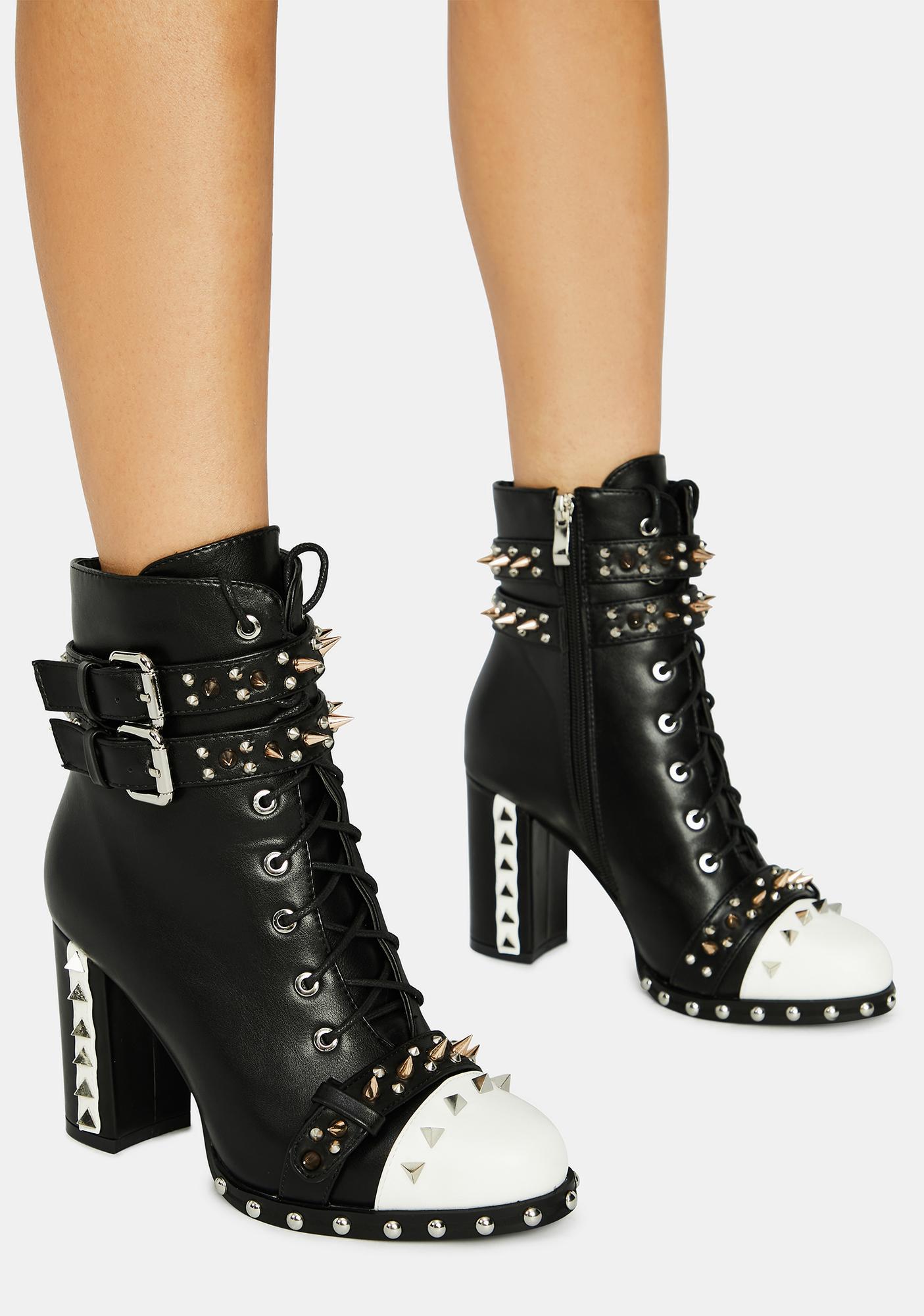 studded booties