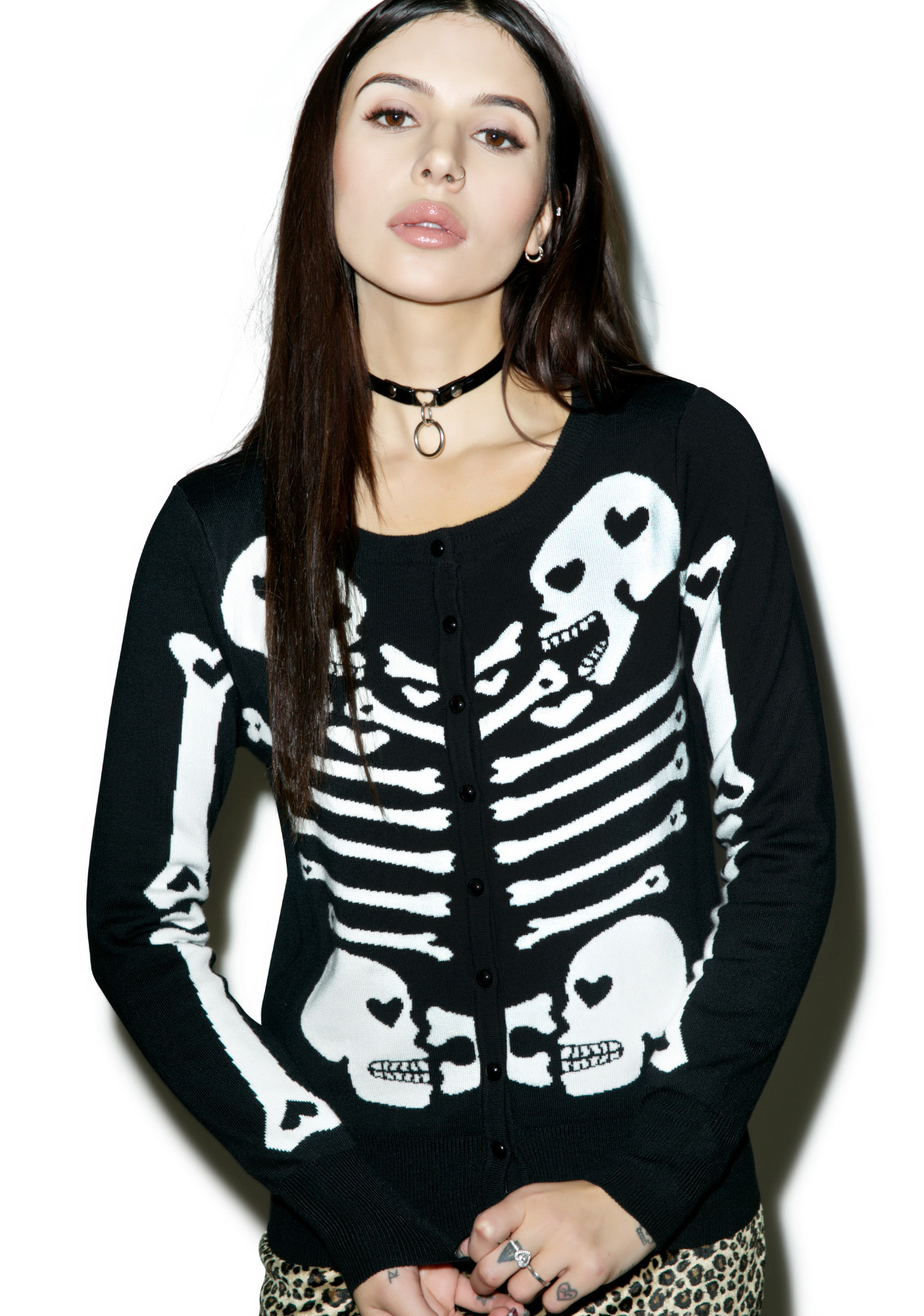skeleton cardigan