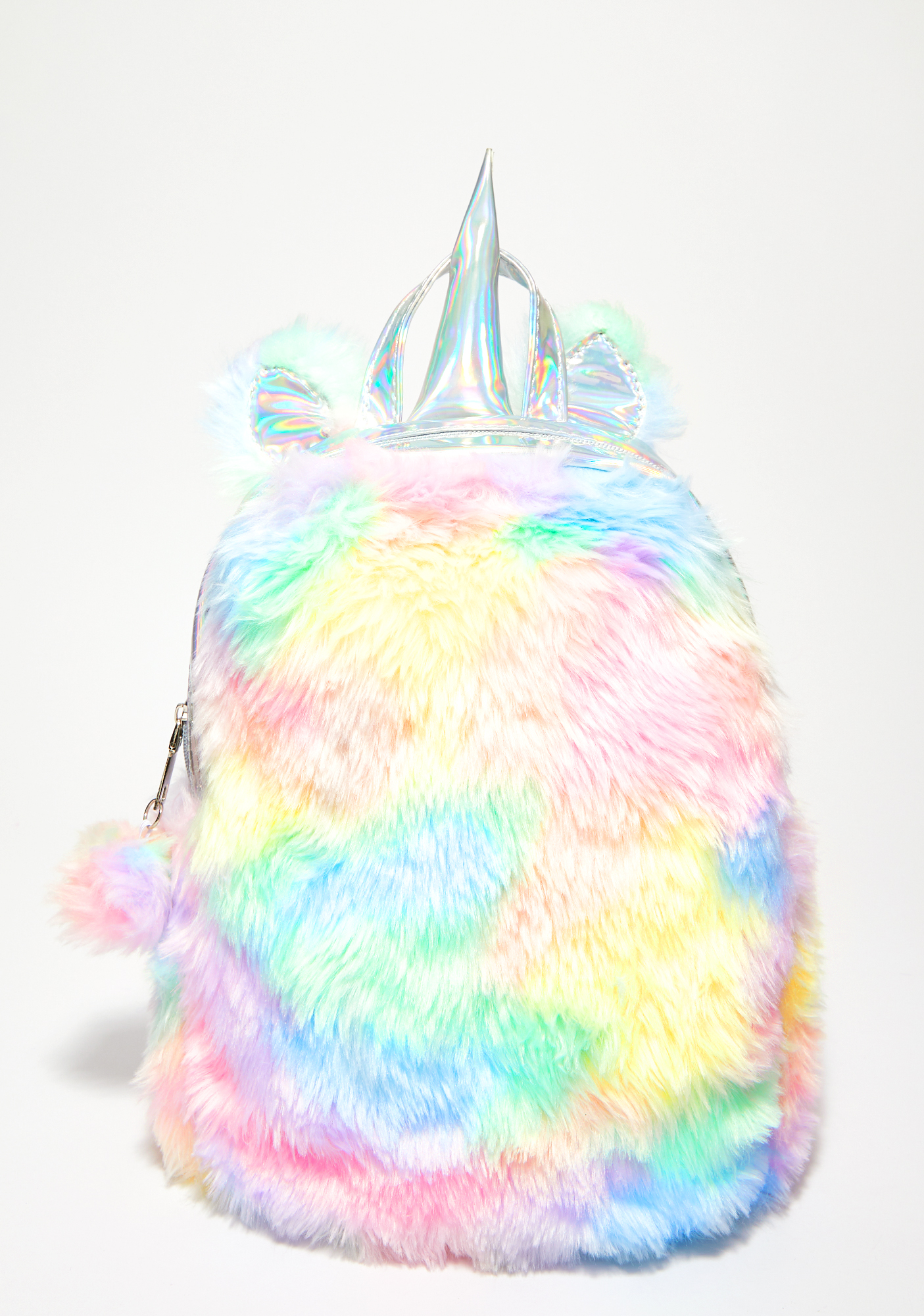 unicorn fuzzy backpack