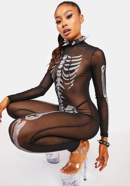 womens sexy skeleton costume