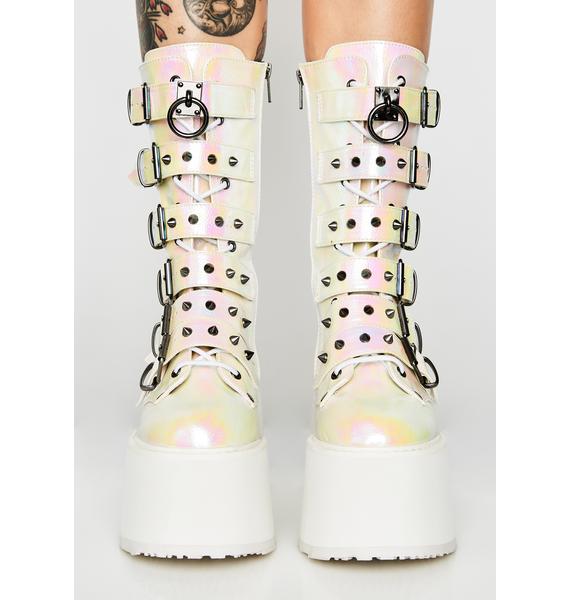 prizm heist buckle boots demonia
