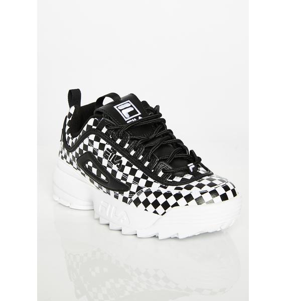 fila checkered shoes