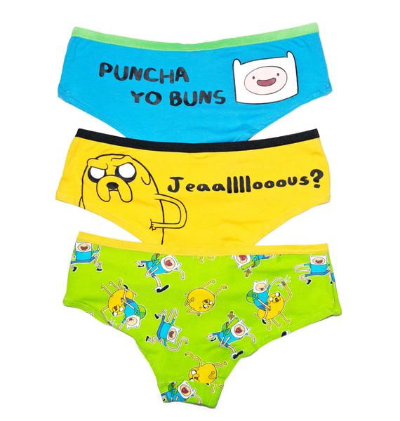 Undergirl Adventure Time The Bombastic Hipster Brief 3 Pack Dolls Kill