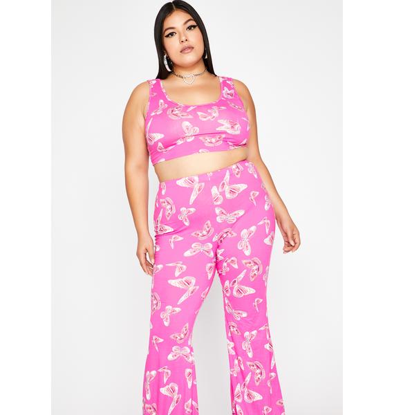 pink butterfly pants