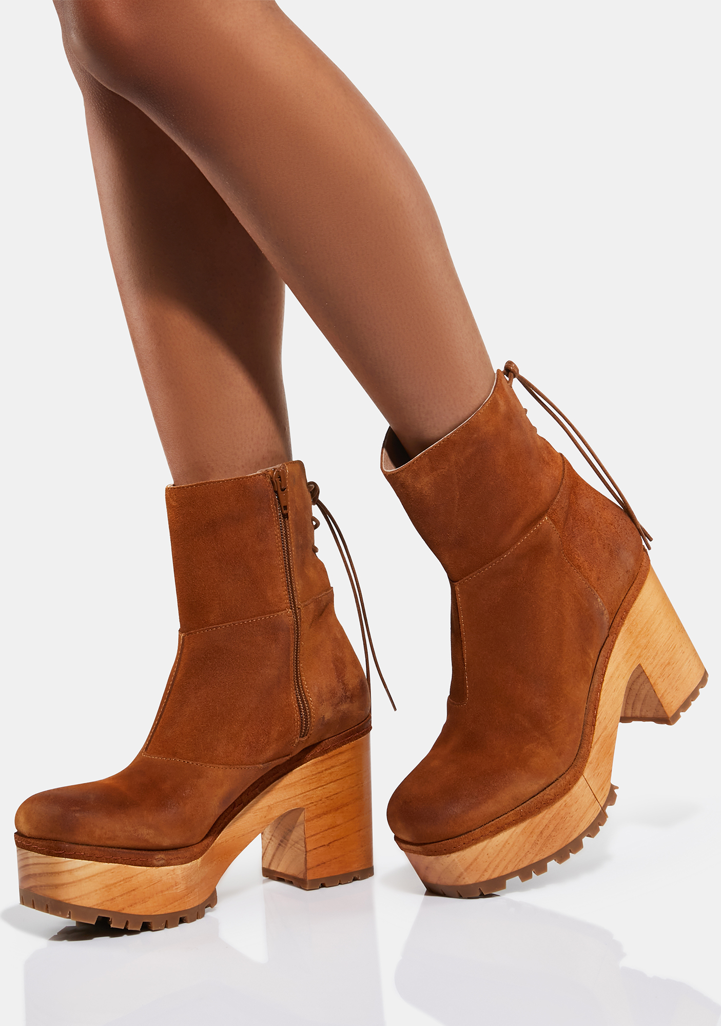 platform clog boots