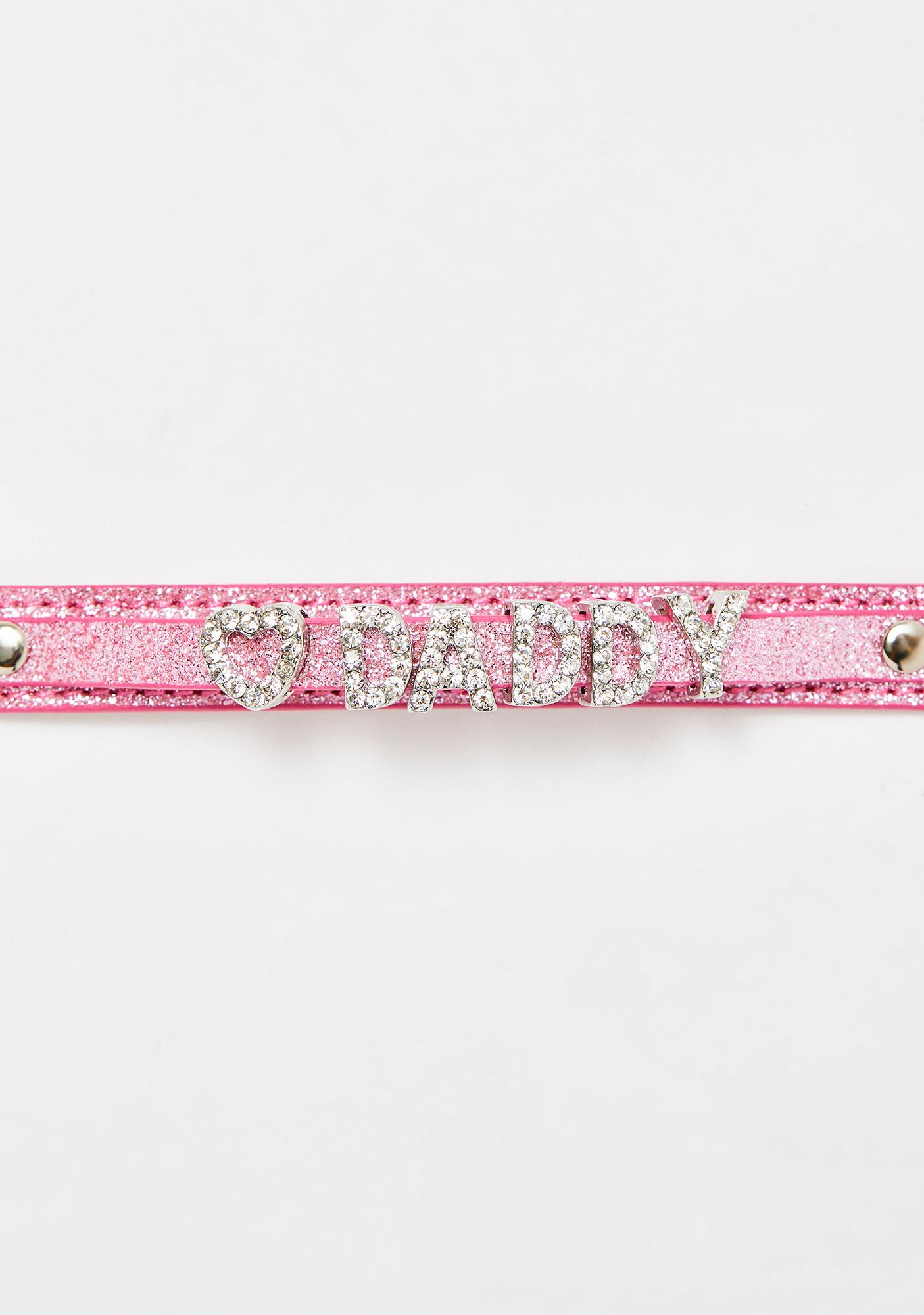 pink sparkly choker