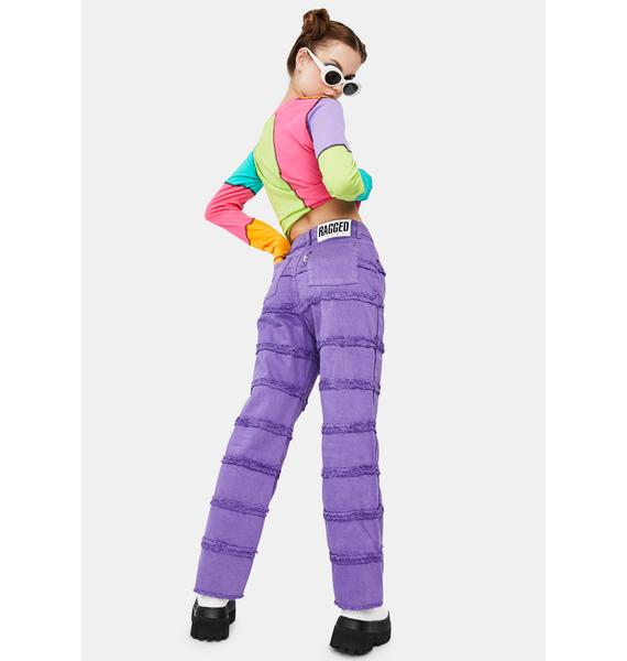 ragged priest purple pants