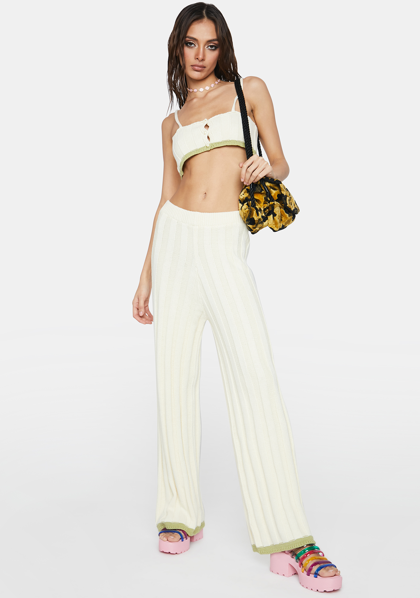 matching wide leg pants and top