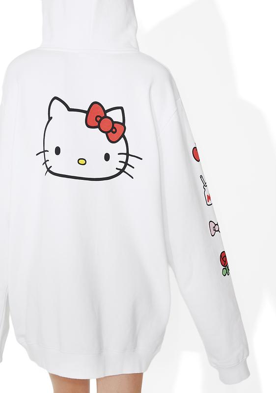 Oversized hello kitty hoodie Clearance