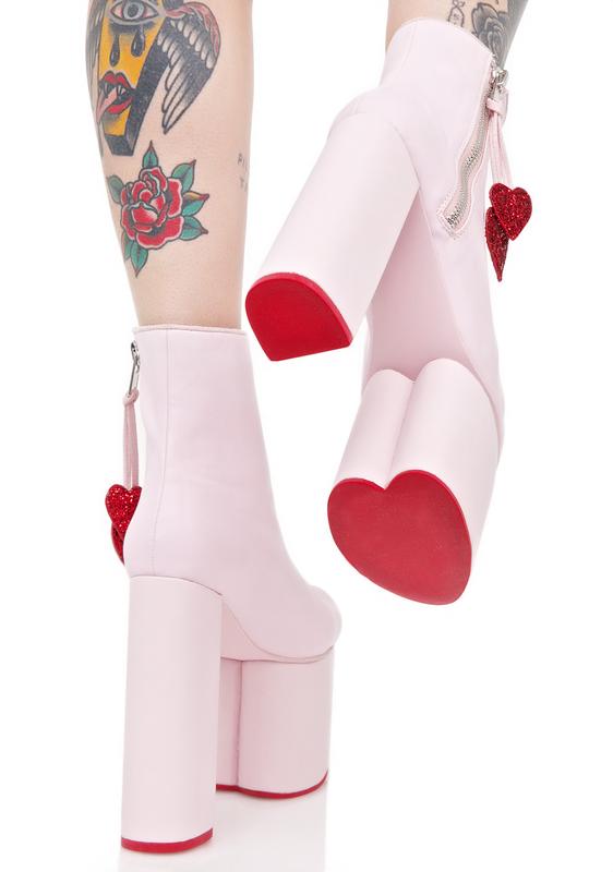 heart stopper platform boots