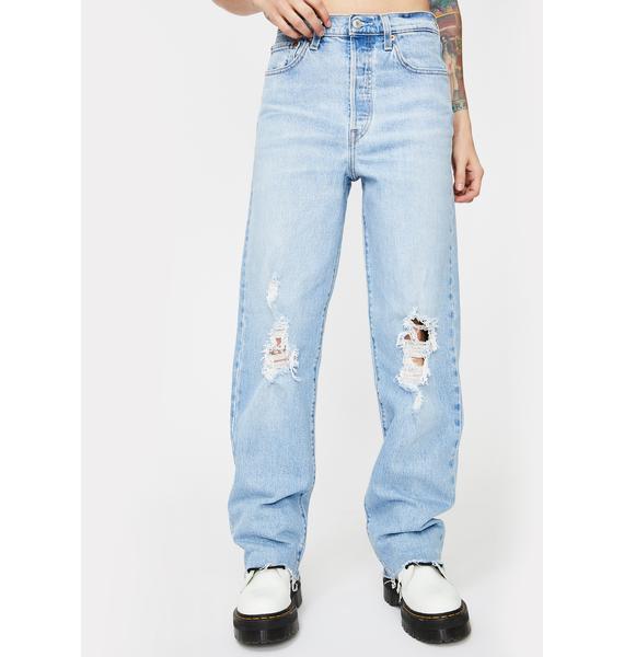 levi's ribcage straight full length jeans