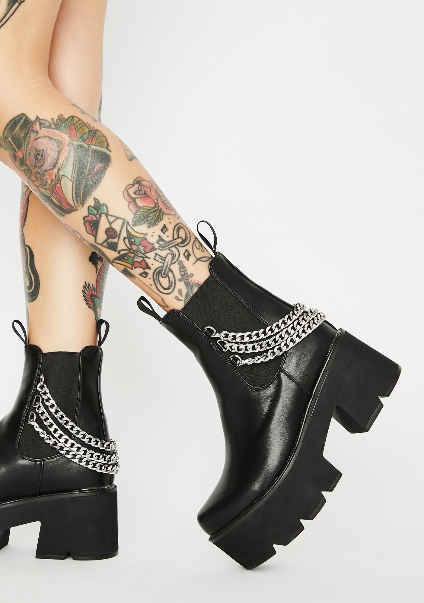 Lamoda Black Out Platform Boots | Dolls 