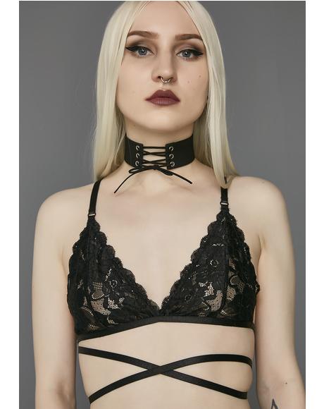 Silent Heart Wrap Lace Bra