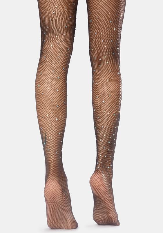 pearl fishnet tights