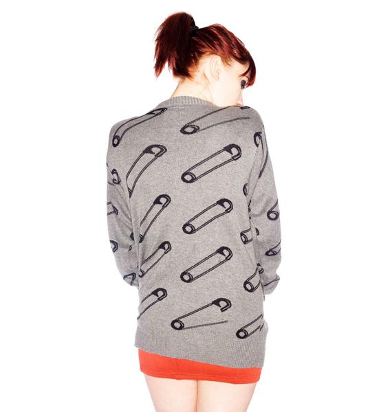 Joyrich Safety Pin Cardigan Dolls Kill