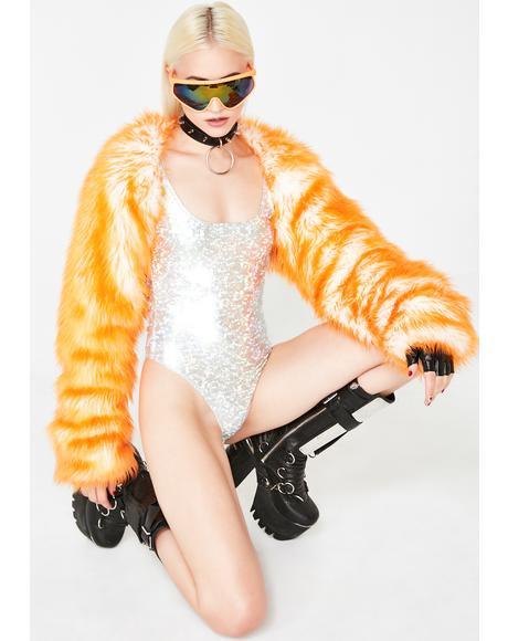 Flame Lady Electro Light Up Shrug