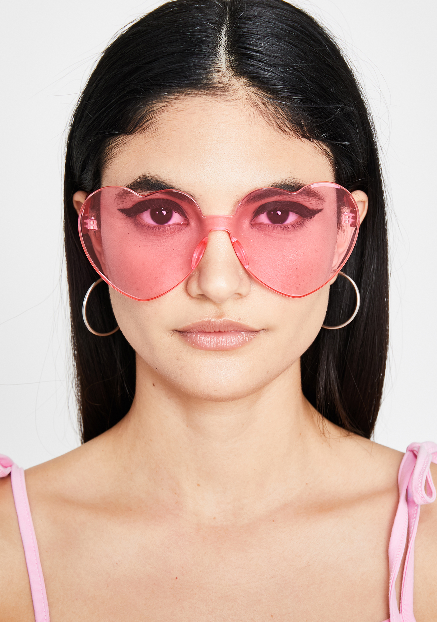 Clear Heart Sunglasses | Dolls Kill