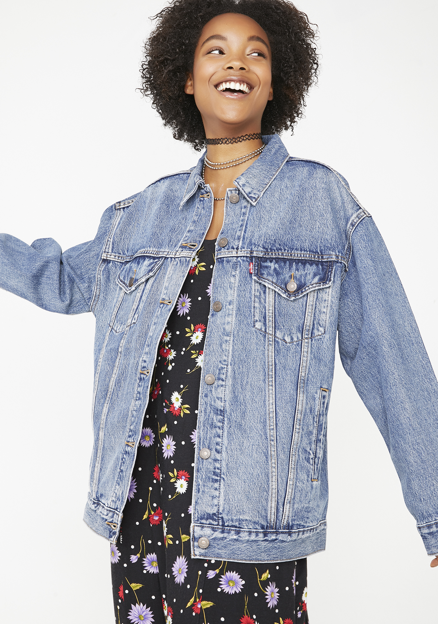 levi's baggy denim trucker jacket