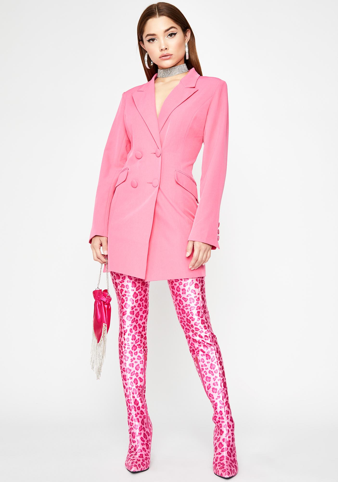 Pink Blazer Mini Dress | Dolls Kill