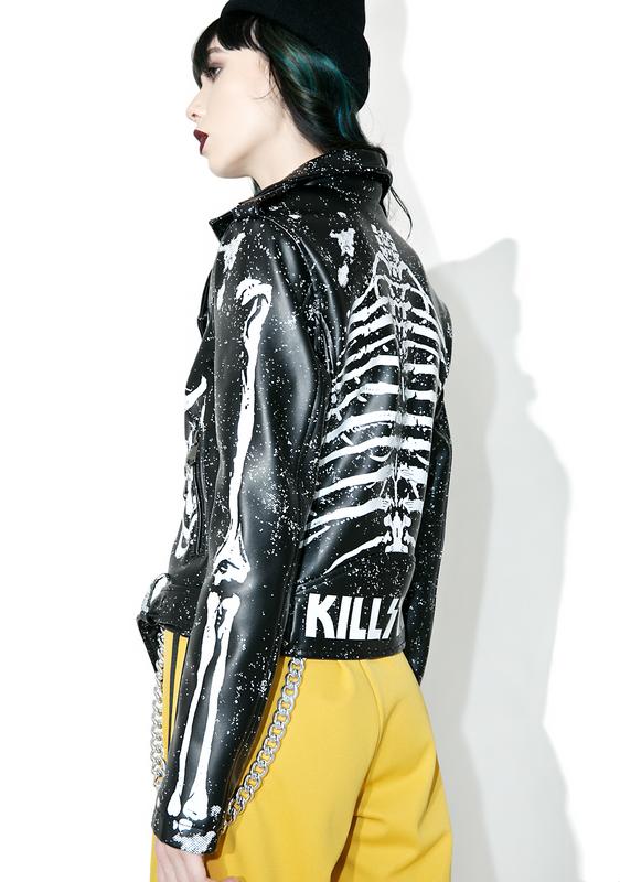 killstar skeleton jacket