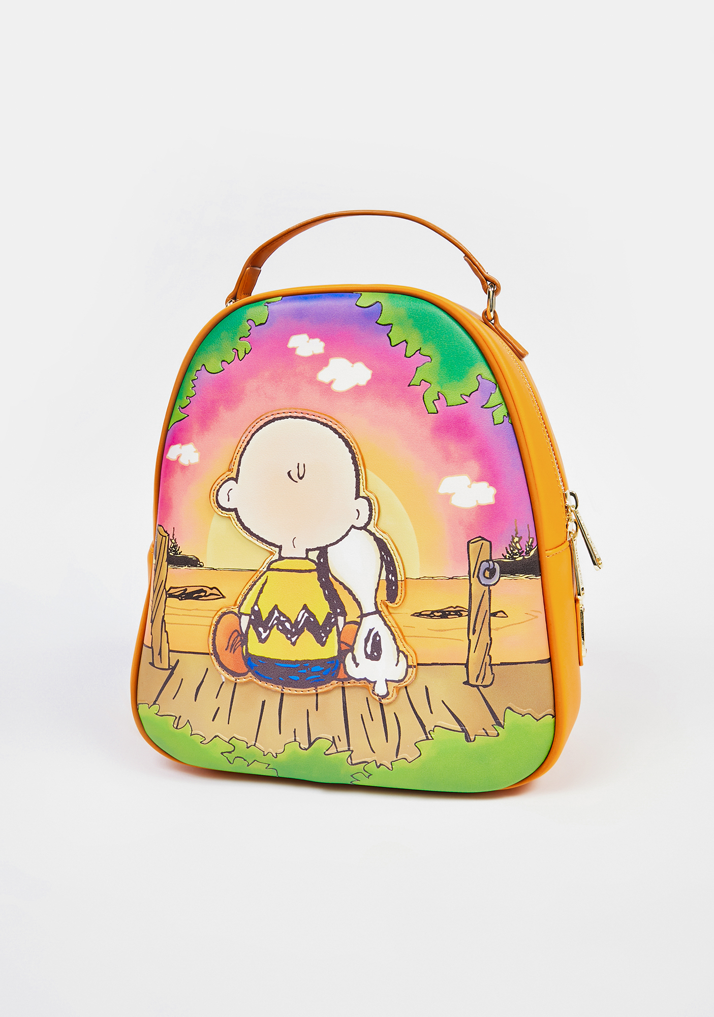 Loungefly Peanuts Charlie And Snoopy Sunset Mini Backpack | Dolls Kill