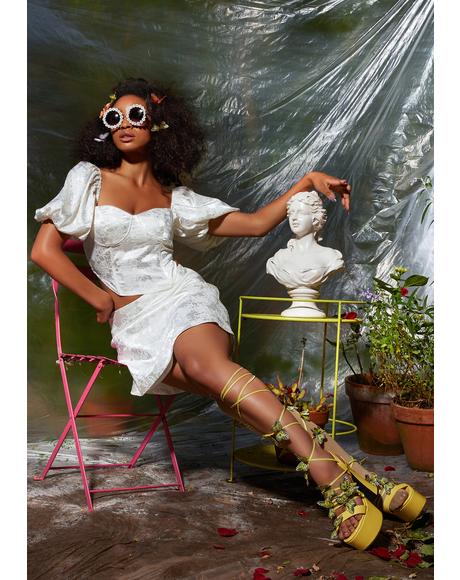 Tea For Two Bustier Blouse