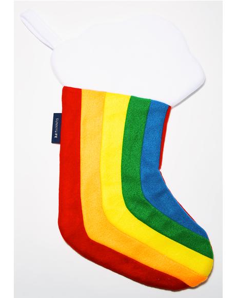 Rainbow Festive Stocking
