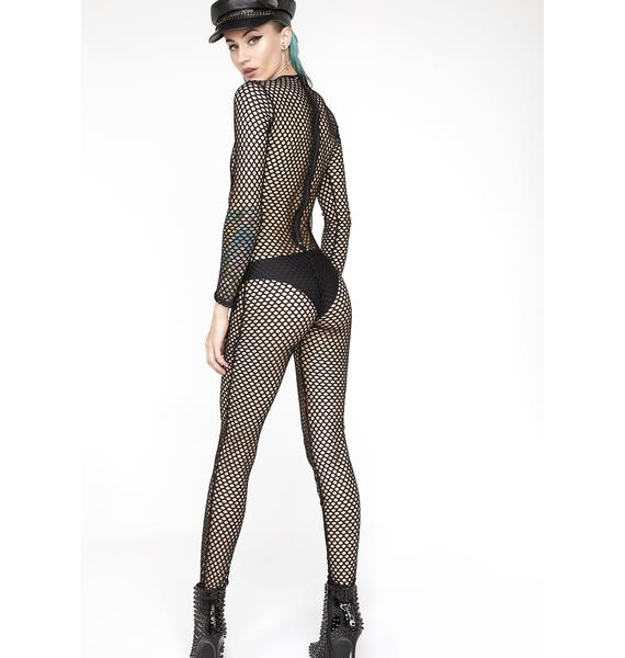 Domination fishnet spy natural