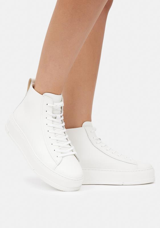 SHOEMAKERS White Leather High Sneakers | Kill