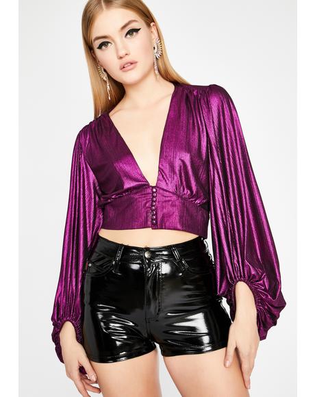 Magic Royally Served Metallic Top