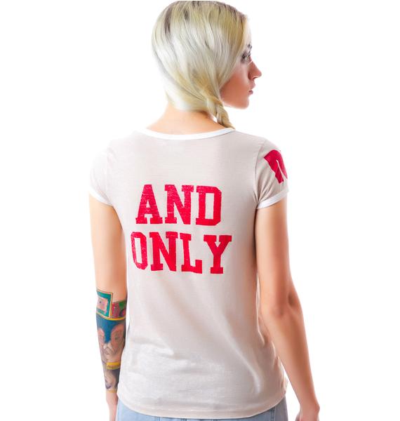 Rebel Yell 1 And Only Ringer Tee | Dolls Kill