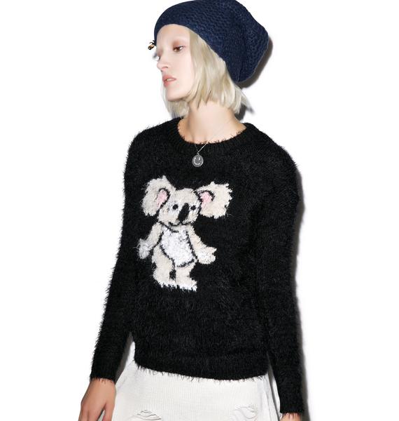 knitted bear jumper