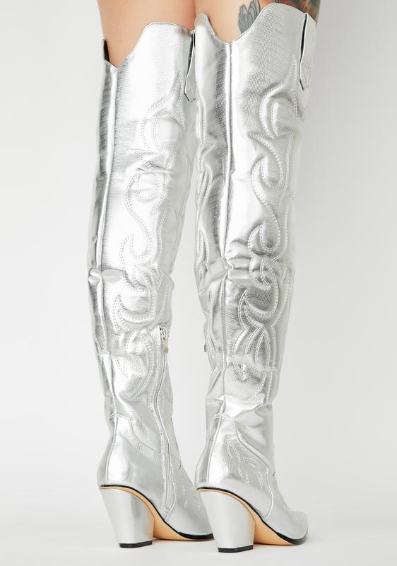 over the knee cowboy boots