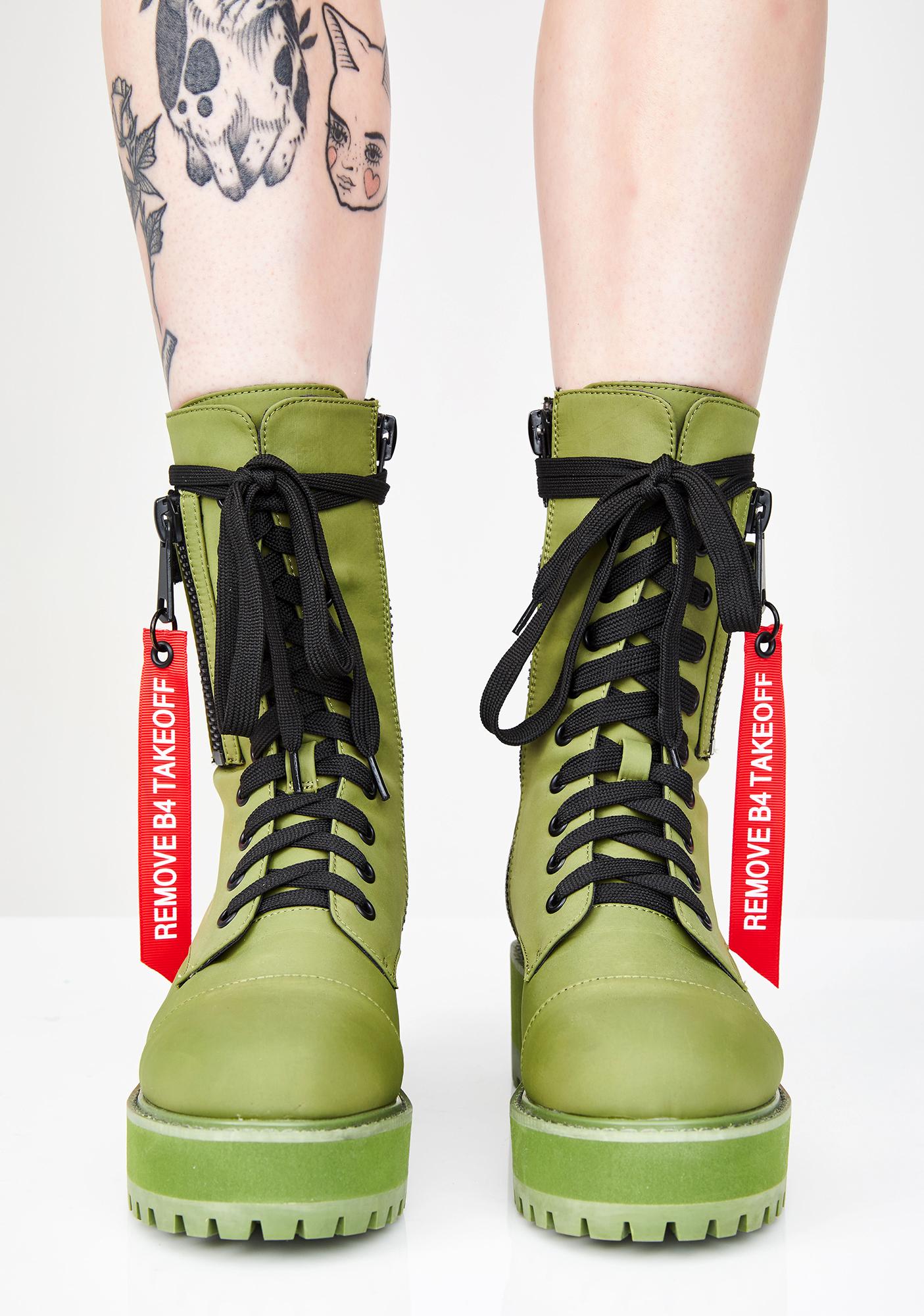 Poster Grl Fly Zone Platform Boots 