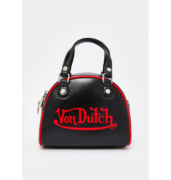 Von Dutch Black Small Bowling Bag | Dolls Kill