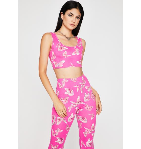 pink butterfly pants