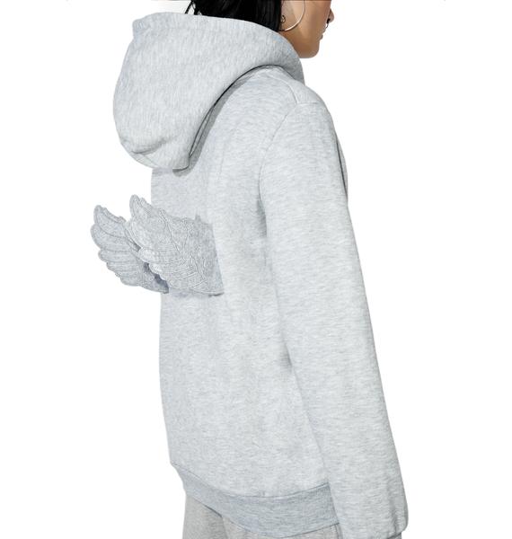 sweatshirt with angel wings