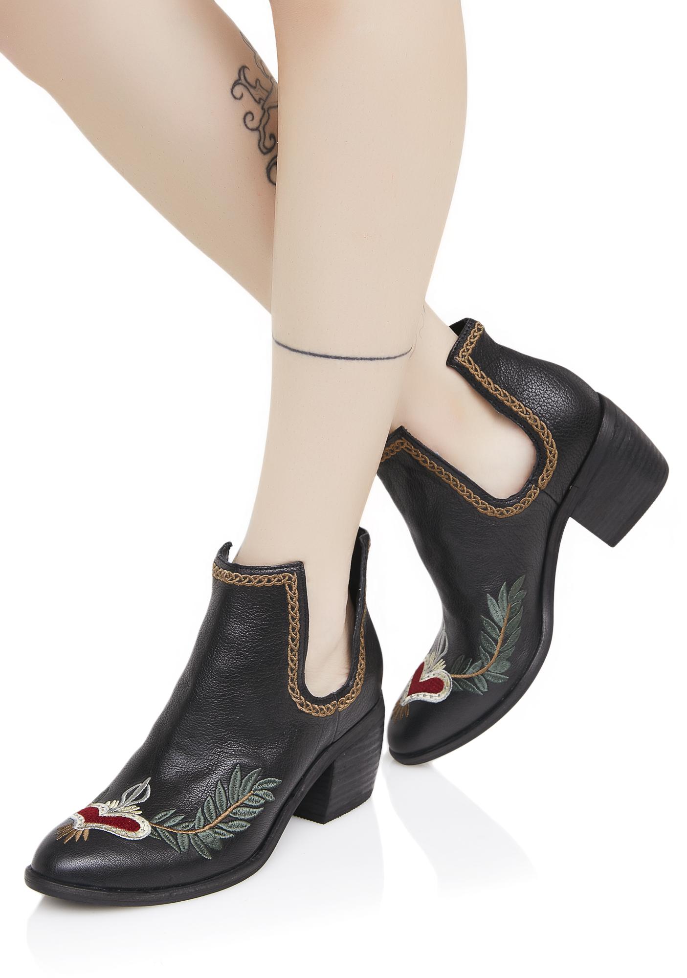 cut out western creeper bootie