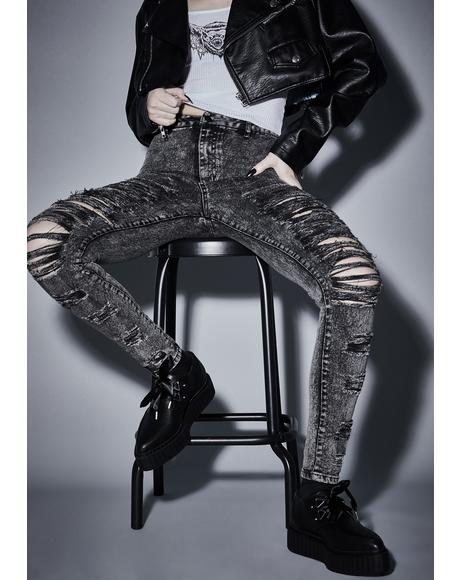Anthem Of Anarchy Distressed Jeans