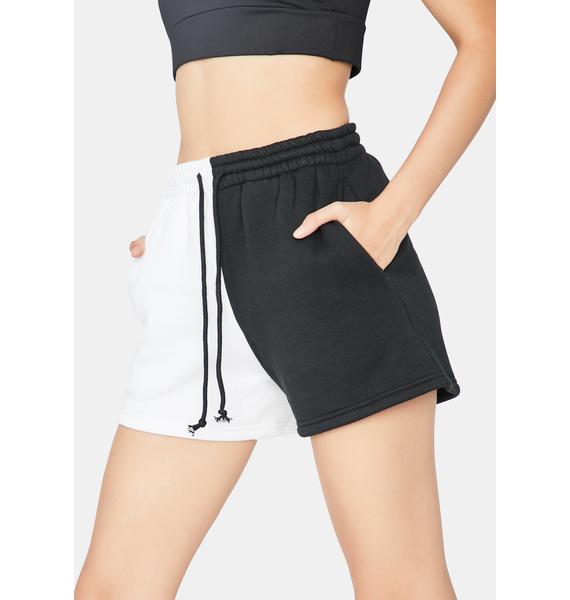 black womens sweat shorts