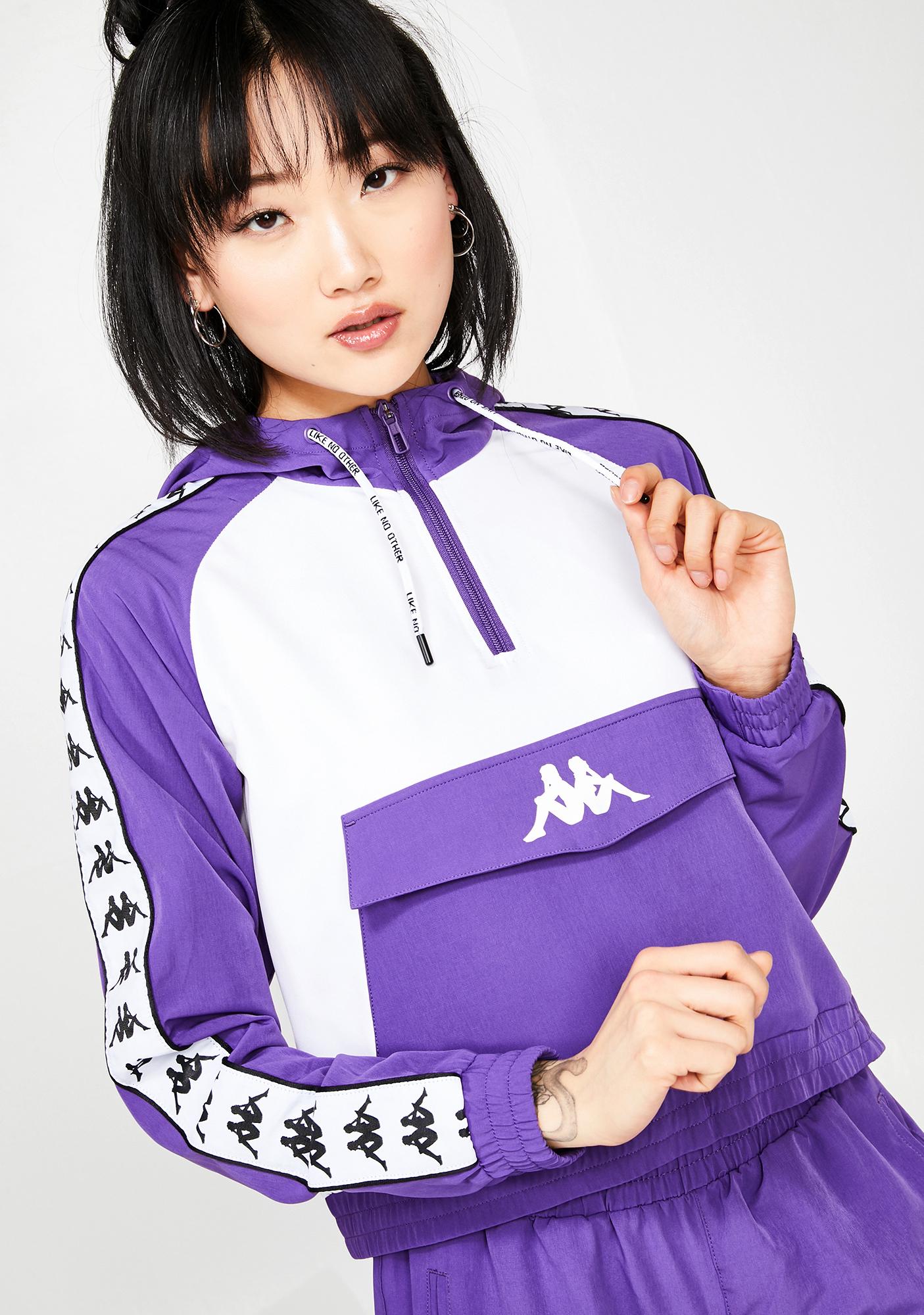 kappa purple track jacket