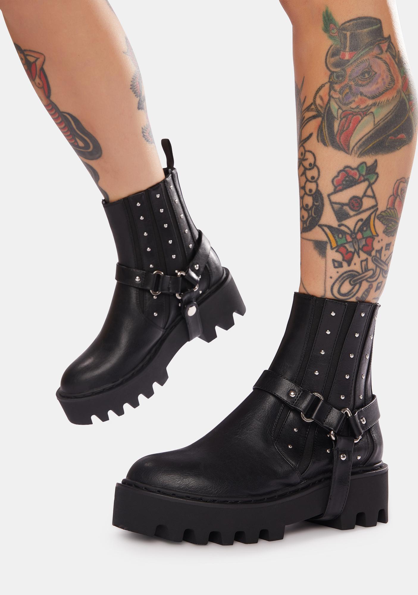 cheap chunky ankle boots