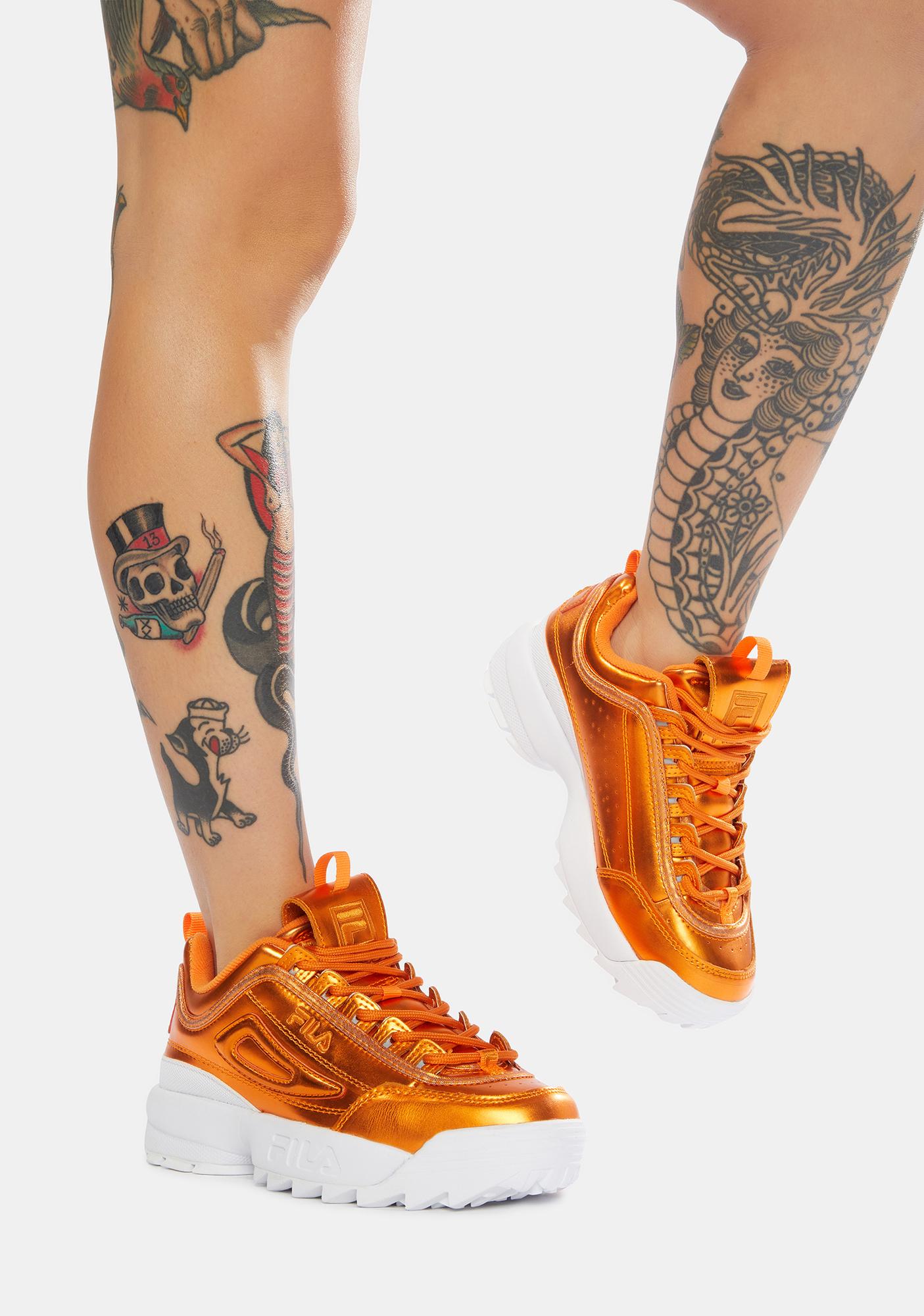 orange fila disruptor