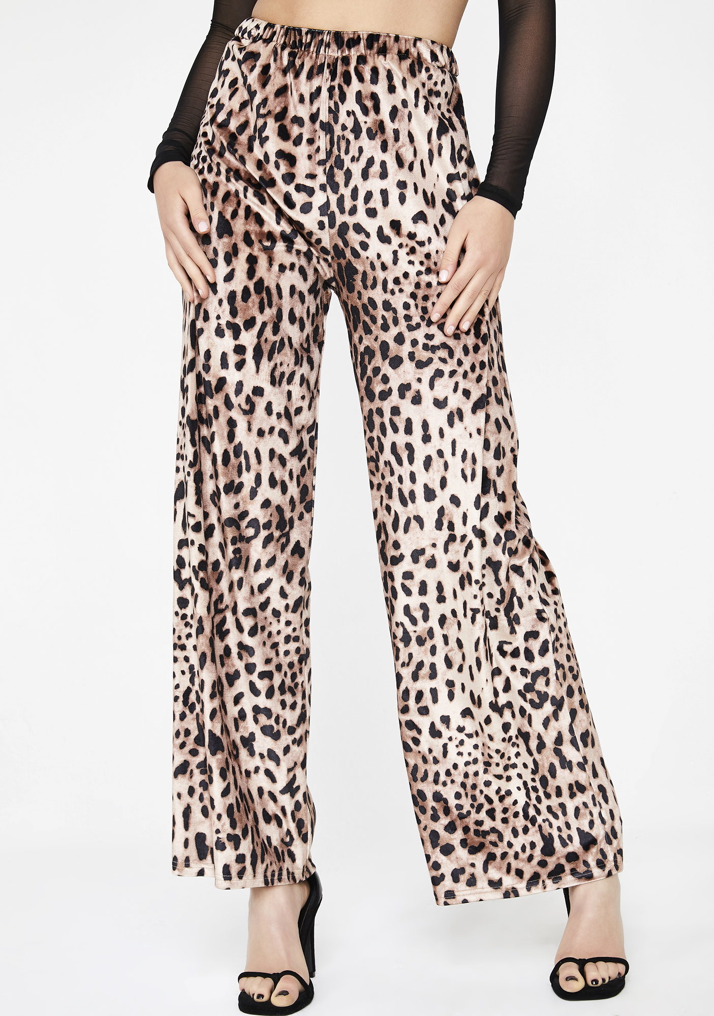Leopard Wide Leg Pants | Dolls Kill