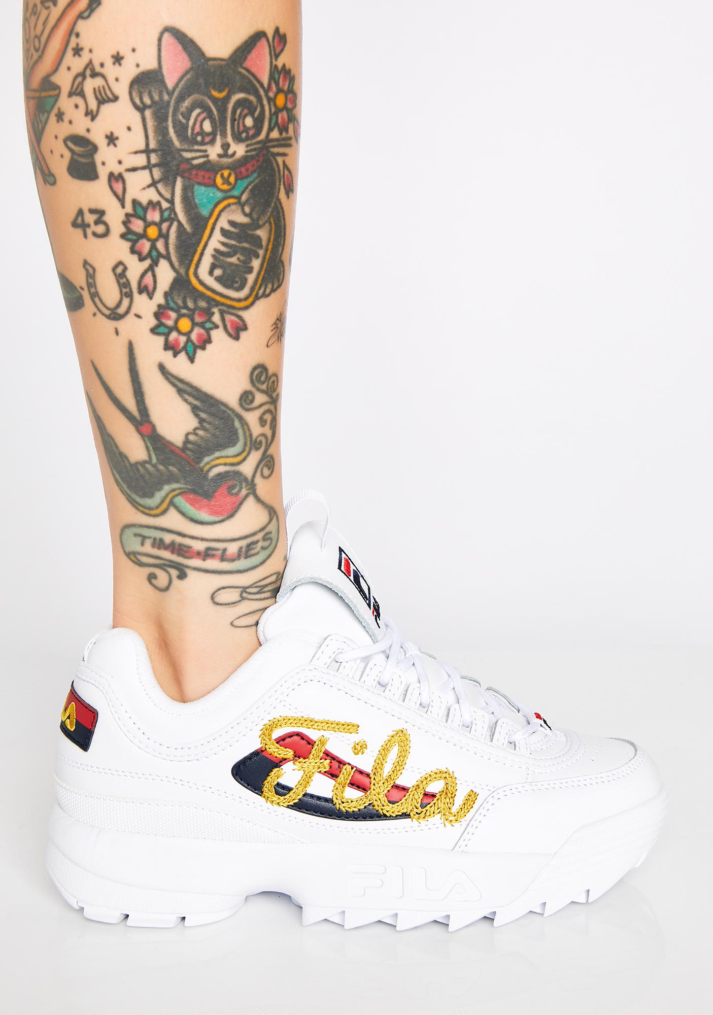 fila disruptor 2 embroidery