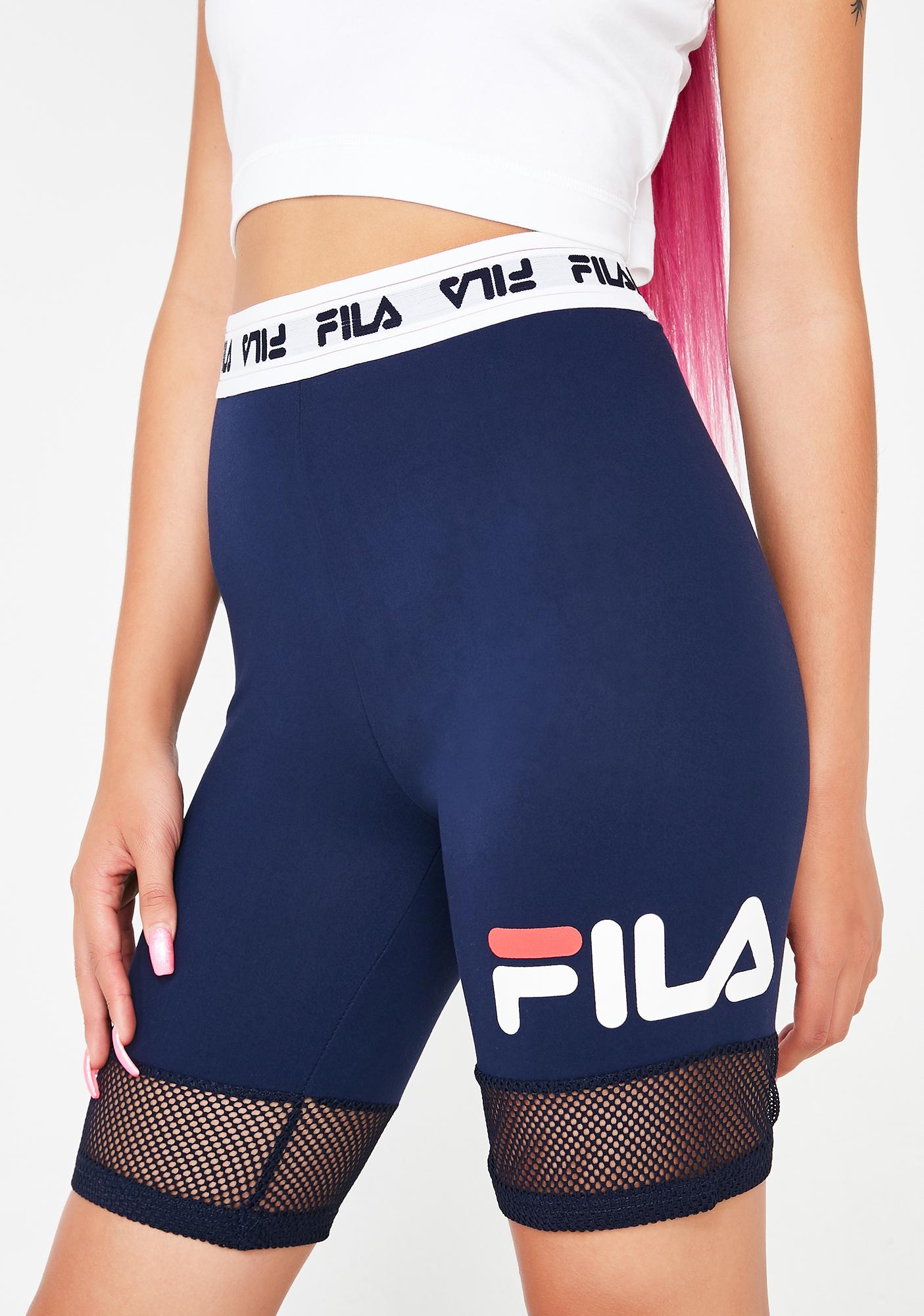 fila mesh biker shorts