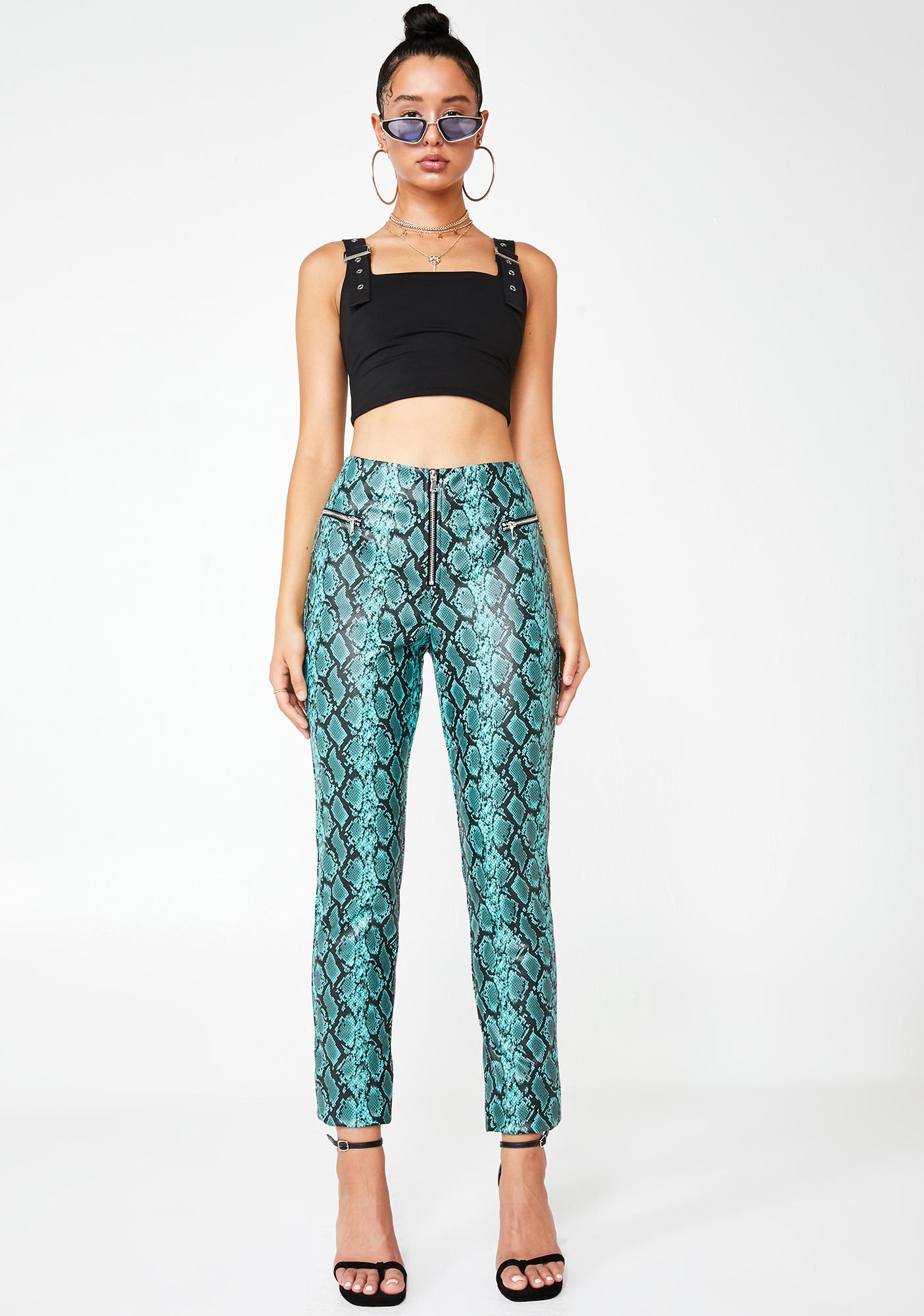 snakeskin pants