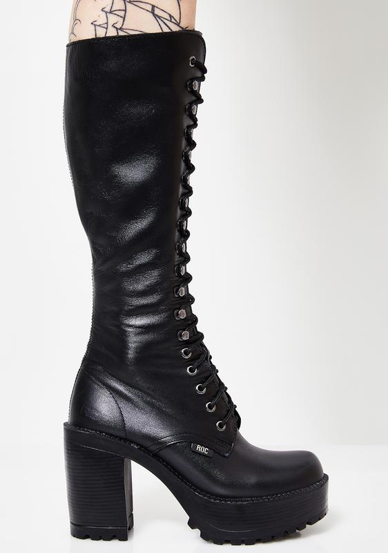 lace up knee high boots australia