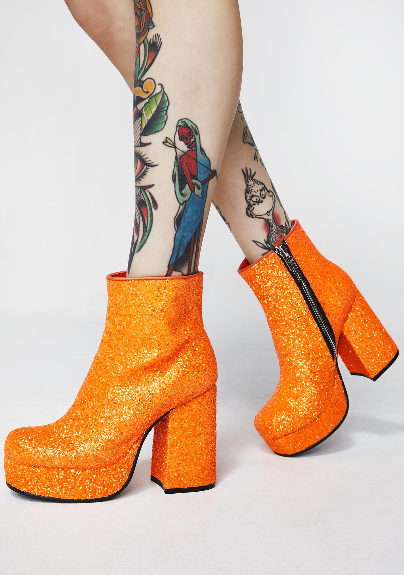 sparkle glitter boots