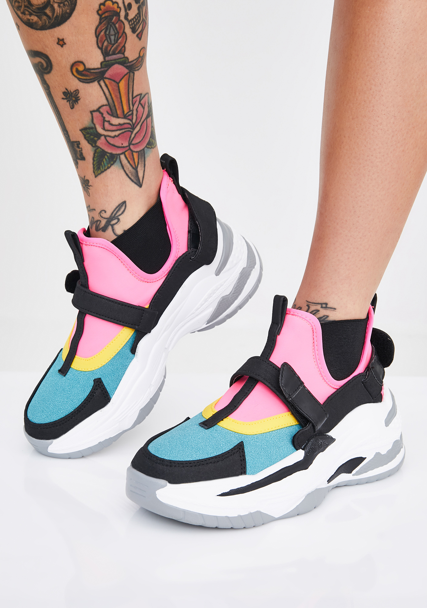 dollskill chunky platform sneakers